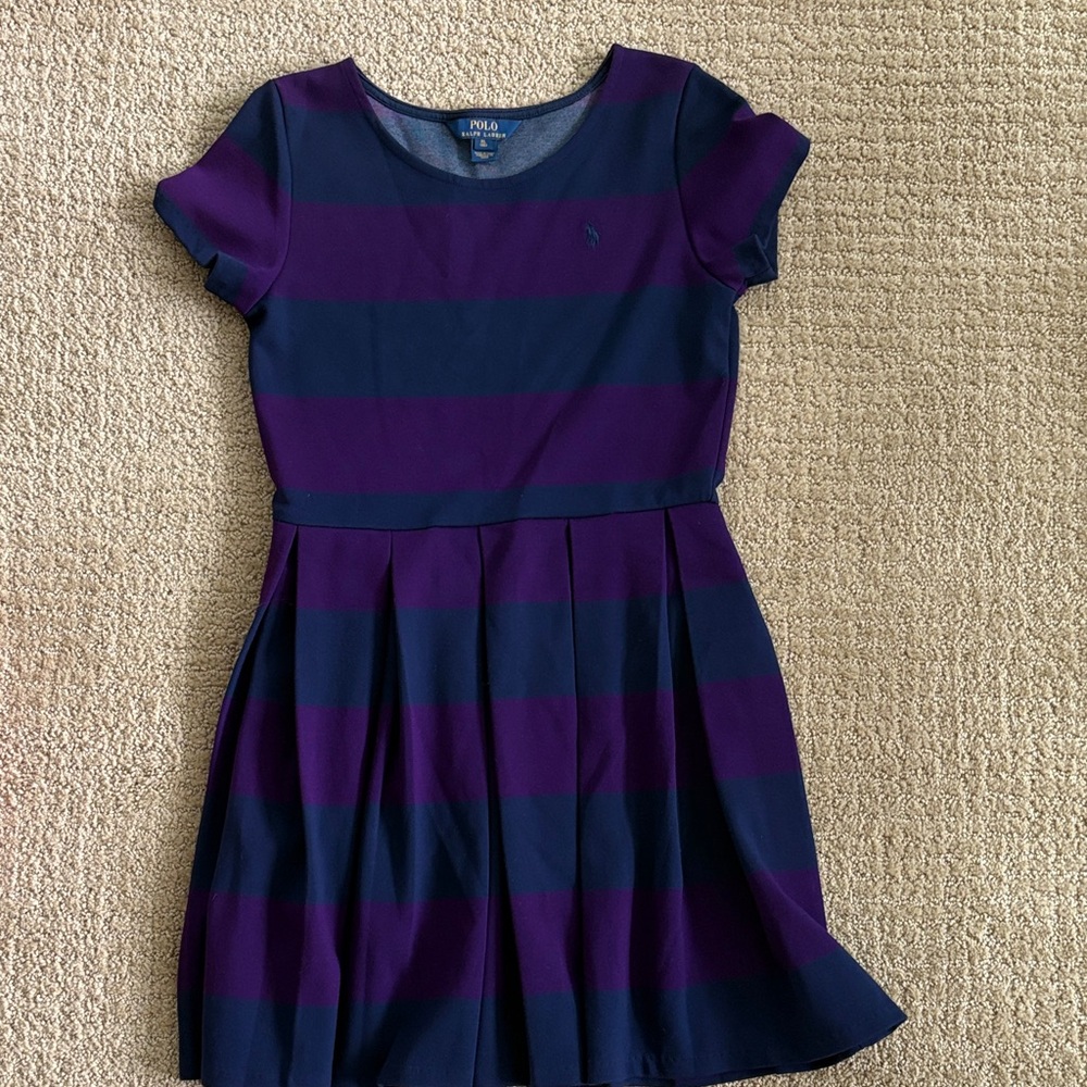 Polo by Ralph Lauren Kids Dress in Purple and Blue